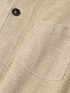 De Bonne Facture - Maquignon Cotton and Linen-Blend Corduroy Overshirt - Neutrals