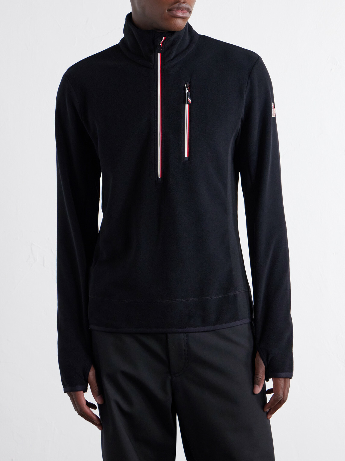 Moncler Grenoble - Polar Fleece Half-Zip Ski Mid-Layer - Black