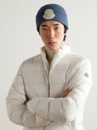 Moncler - Logo-Appliquéd Ribbed Virgin Wool Beanie