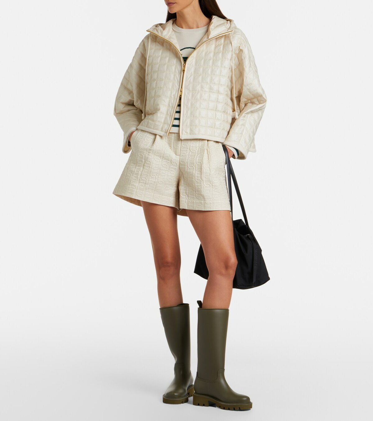 Moncler Quilted hooded jacket