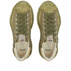 Maison MIHARA YASUHIRO Men's Blakey Low Original Sole Canvas Sneak Sneakers in Khaki