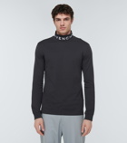 Givenchy - Embroidered turtleneck cotton top