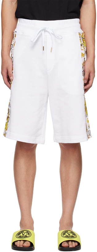 Photo: Versace Jeans Couture White Barocco Shorts