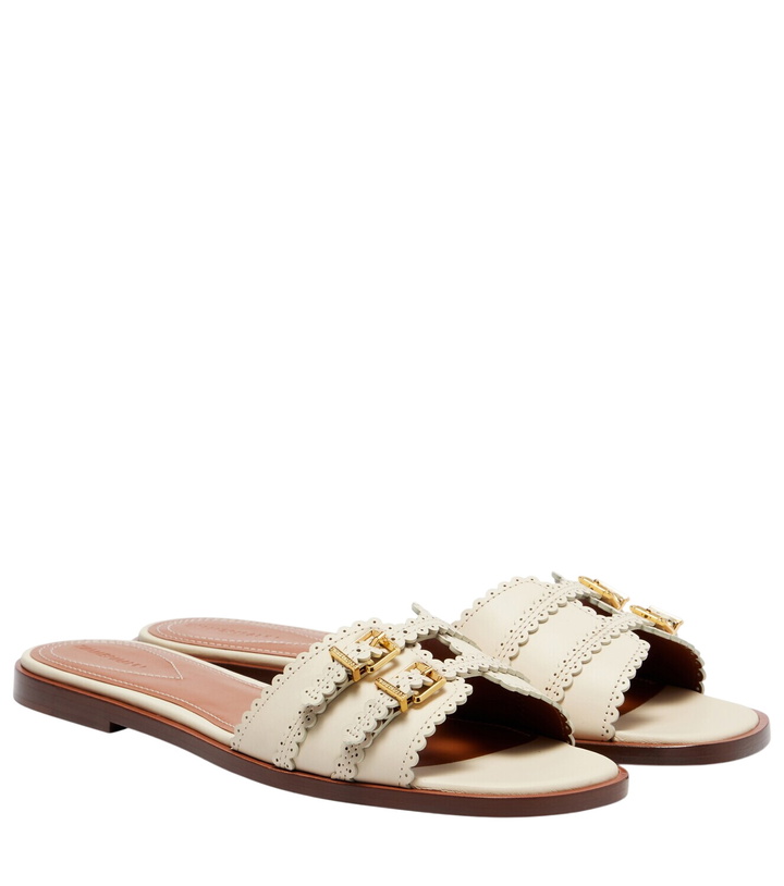 Photo: Zimmermann Goldie leather slides