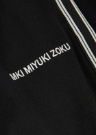Mki Miyuki Zoku Logo-embroidered Straight-leg Jersey Track Pants Black