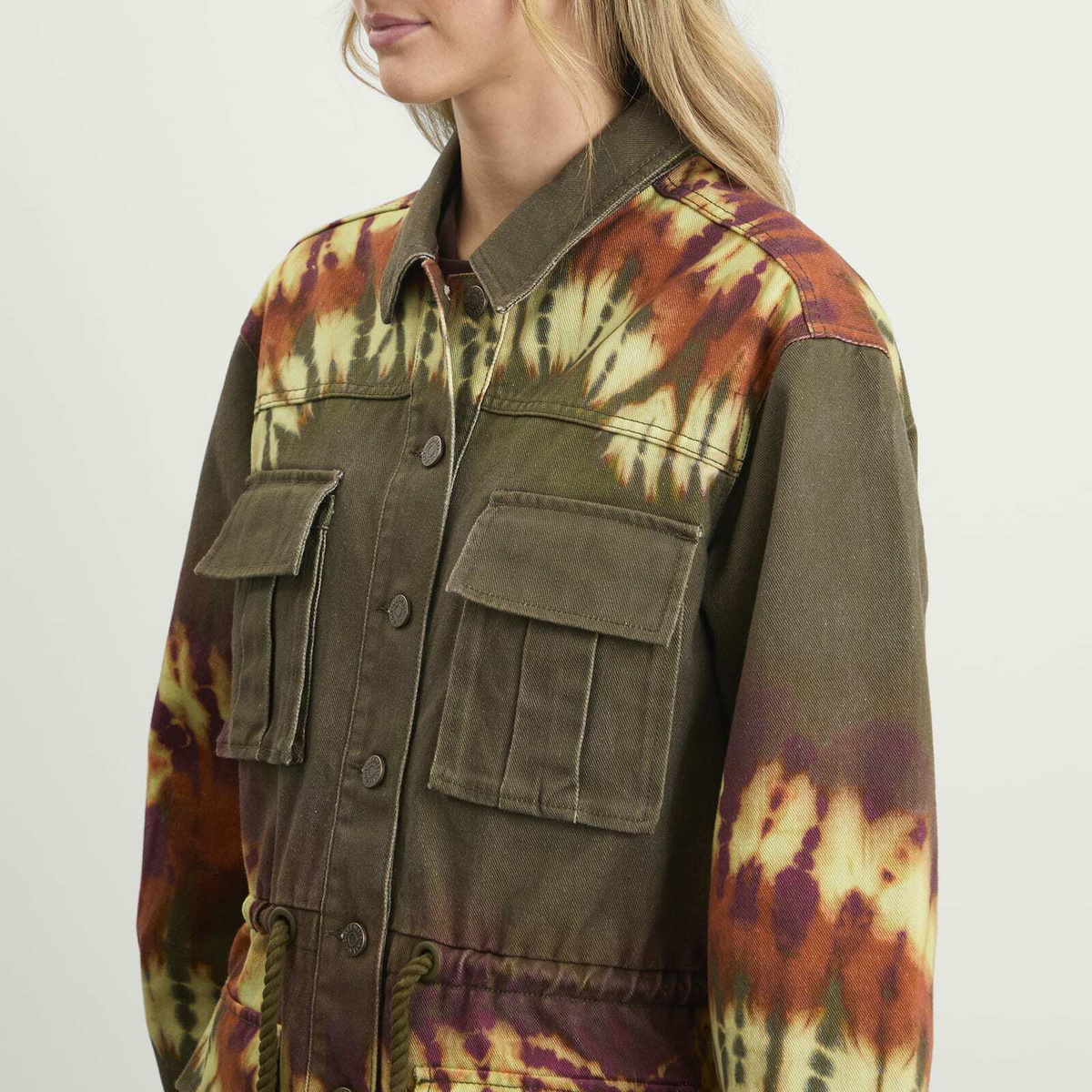 ALÉMAIS Women's Marilyn Denim Jacket in Khaki
