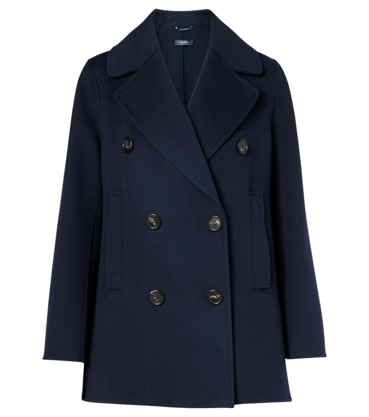 コート 'S Max Mara S Max Mara Manuele Coat In Wool And Cashmere S MAX MARA - Manuele Wool and cashmere coat black - The Corner