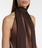 Saint Laurent Sheer silk blouse