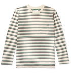 Universal Works - Striped Cotton-Jersey T-Shirt - Cream