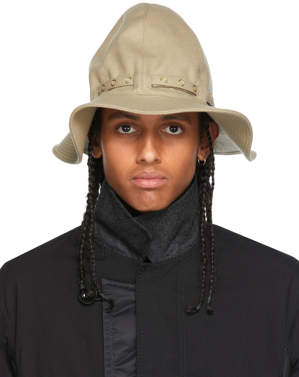 Sacai Beige Wool Mountain Metro Hat Sacai