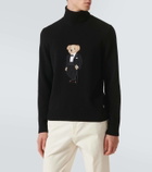 Ralph Lauren Purple Label Polo Bear cashmere turtleneck sweater