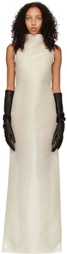 Maximilian Davis Off-White Marcia Maxi Dress