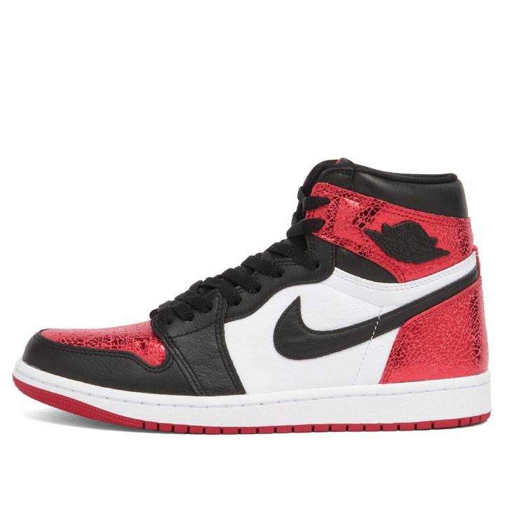 Photo: Air Jordan Women's 1 Retro Hi OG W Sneaker in Red/Black/White