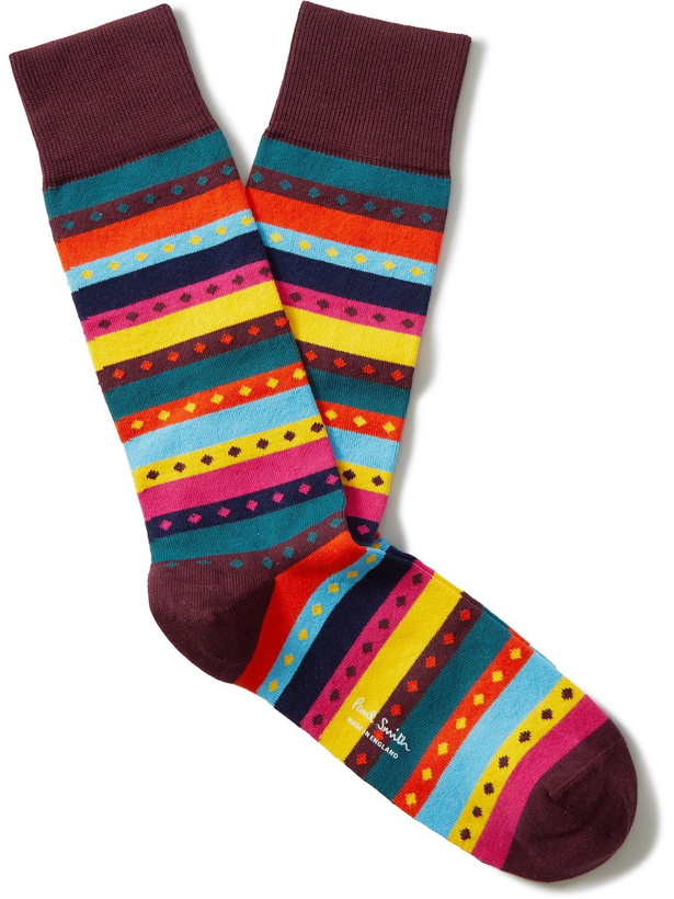 Photo: Paul Smith - Ugo Striped Cotton-Blend Socks