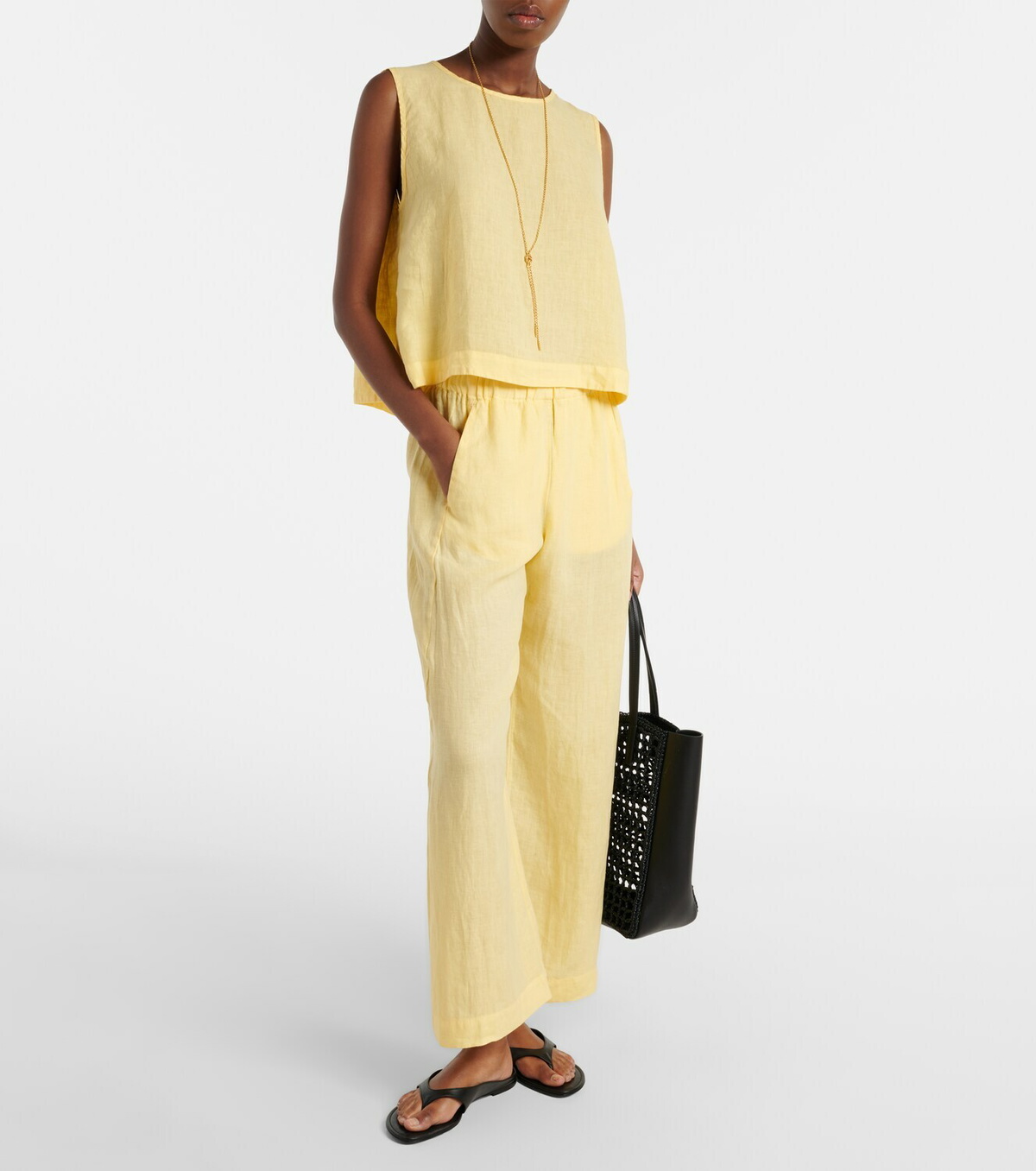 Velvet Maxine linen top