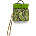Dolce and Gabbana Green Snake Sicily 58 Bag