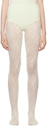 Swedish Stockings Off-White Rosa Lace Tights