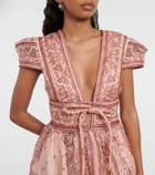 Zimmermann Matchmaker linen and silk minidress