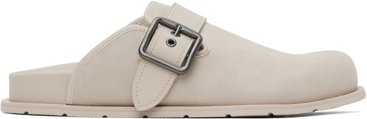 Coach 1941 Taupe Buckle Clogs