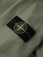 Stone Island - Logo-Appliquéd Shell Hooded Jacket - Green