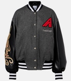 The Attico Wool-blend varsity jacket