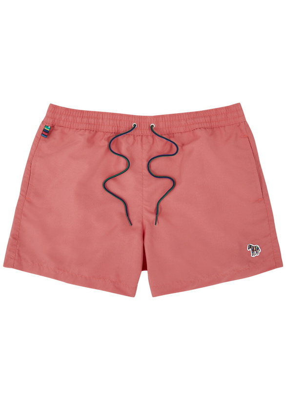 Photo: Paul Smith Zebra Logo Shell Swim Shorts Pink
