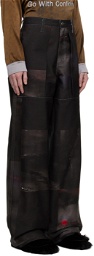 Serapis SSENSE Exclusive Black Denim Trousers