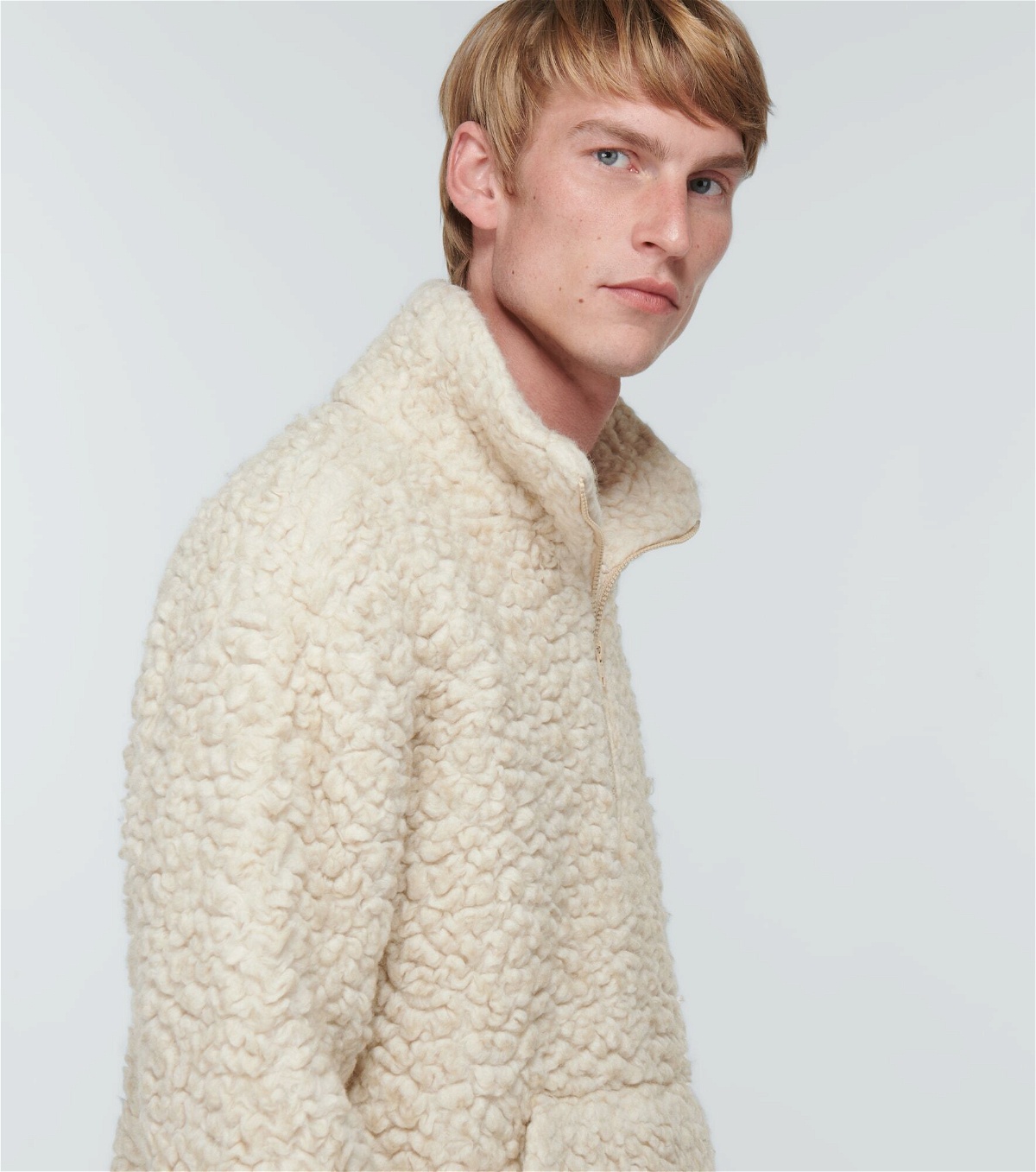 ERL - Quarter-zip fleece sweater ERL