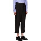 Comme des Garcons Homme Black Twill Dyed Trousers