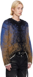Y/Project Blue & Black Hairy Gradient Sweater
