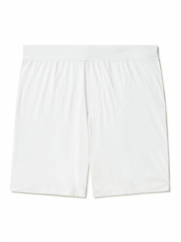 Photo: James Perse - Cotton-Jersey Boxer Shorts - White