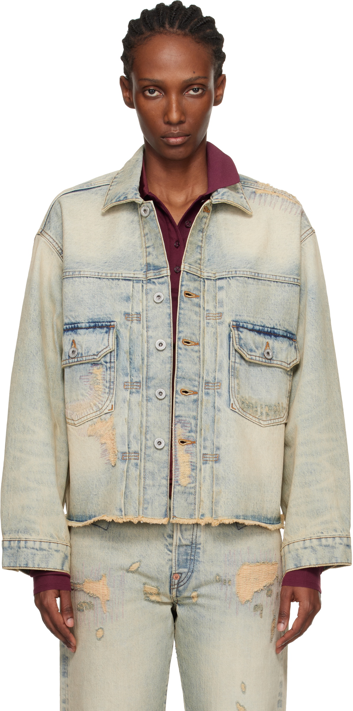 Kenzo Blue Kenzo Paris Denim Trucker Jacket