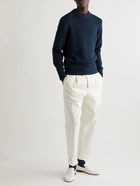 DOPPIAA - Linen-Blend Sweater - Blue