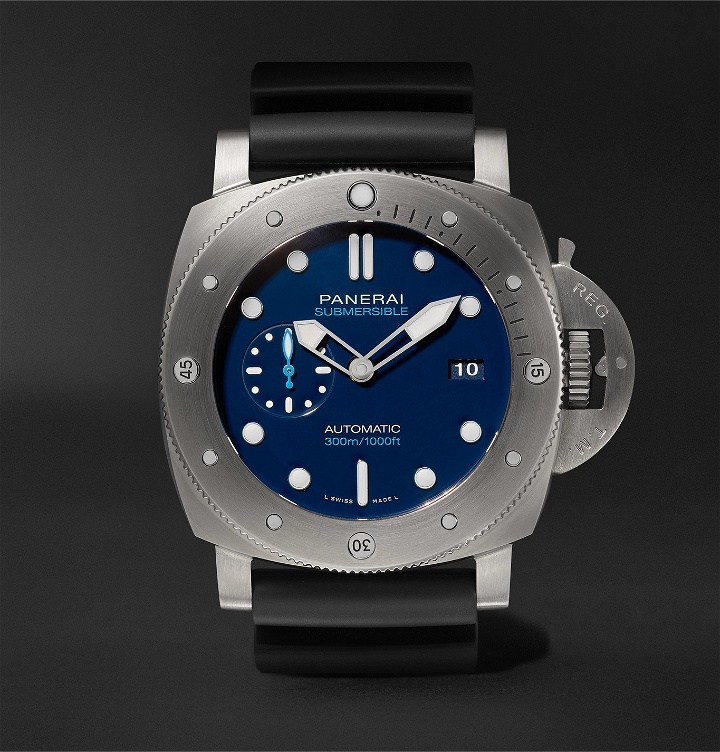 Photo: Panerai - Submersible Automatic 47mm BMG-TECH and Rubber Watch, Ref. No. PNPAM00692 - Blue