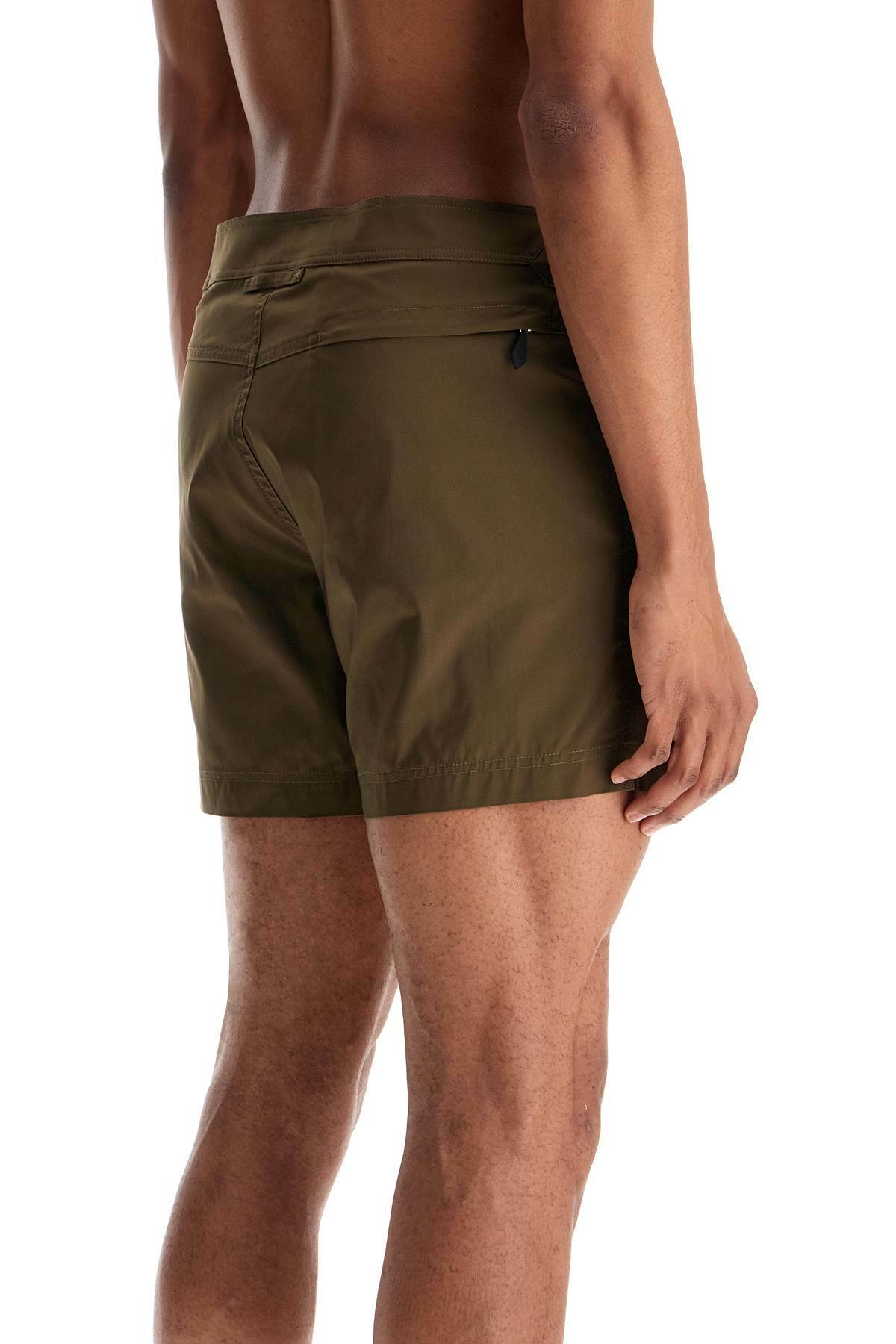 TOM FORD high-waisted military green polyester swimsuit Green