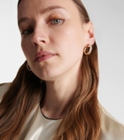 David Yurman DY Mercer® 18kt gold hoop earrings with diamonds