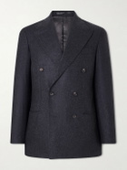 J. Mueser - Waverly Double-Breasted Virgin Wool Suit Jacket - Gray