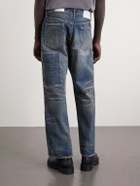 Neighborhood - Savage Distressed Wide-Leg Jeans - Blue