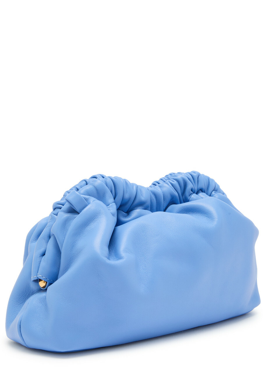 Mansur Gavriel Cloud Mini Leather Clutch - Blue - One Size