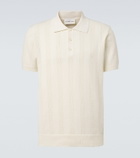 Frescobol Carioca Vidal striped cotton jacquard polo shirt