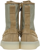 Fear of God Taupe & Green Boat Boots