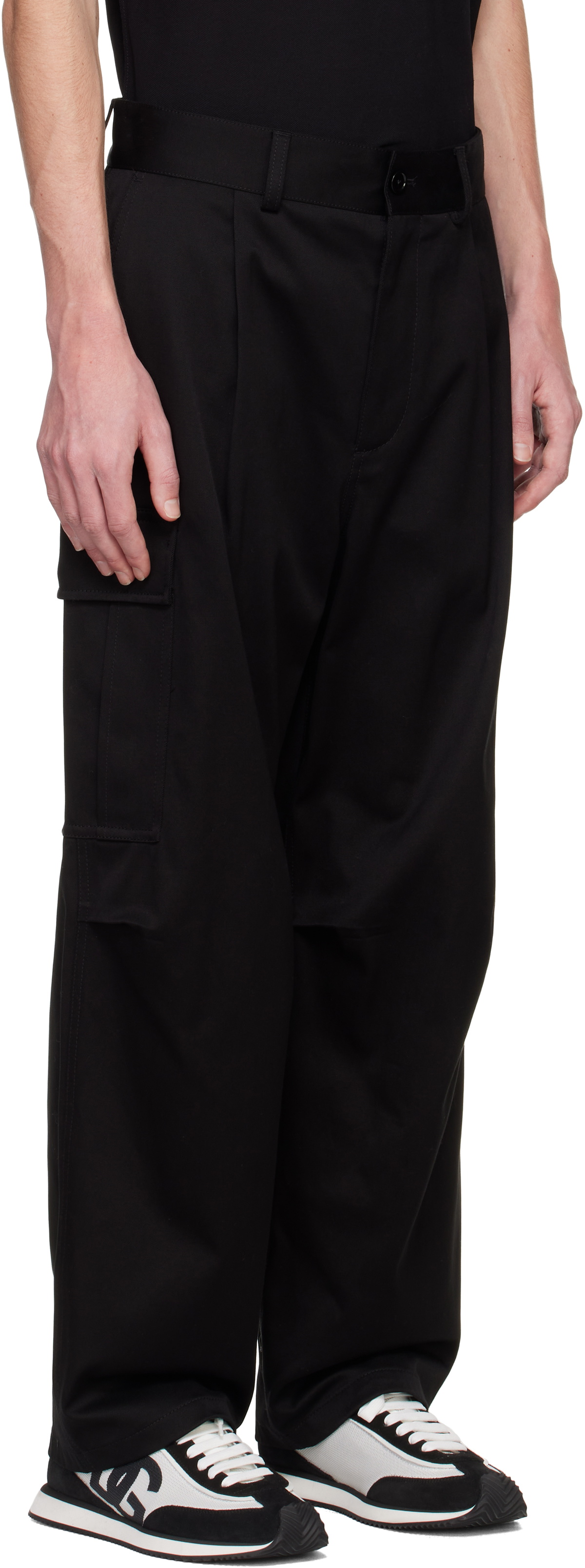 Dolce&Gabbana Black Gabar Cotone Cargo Pants