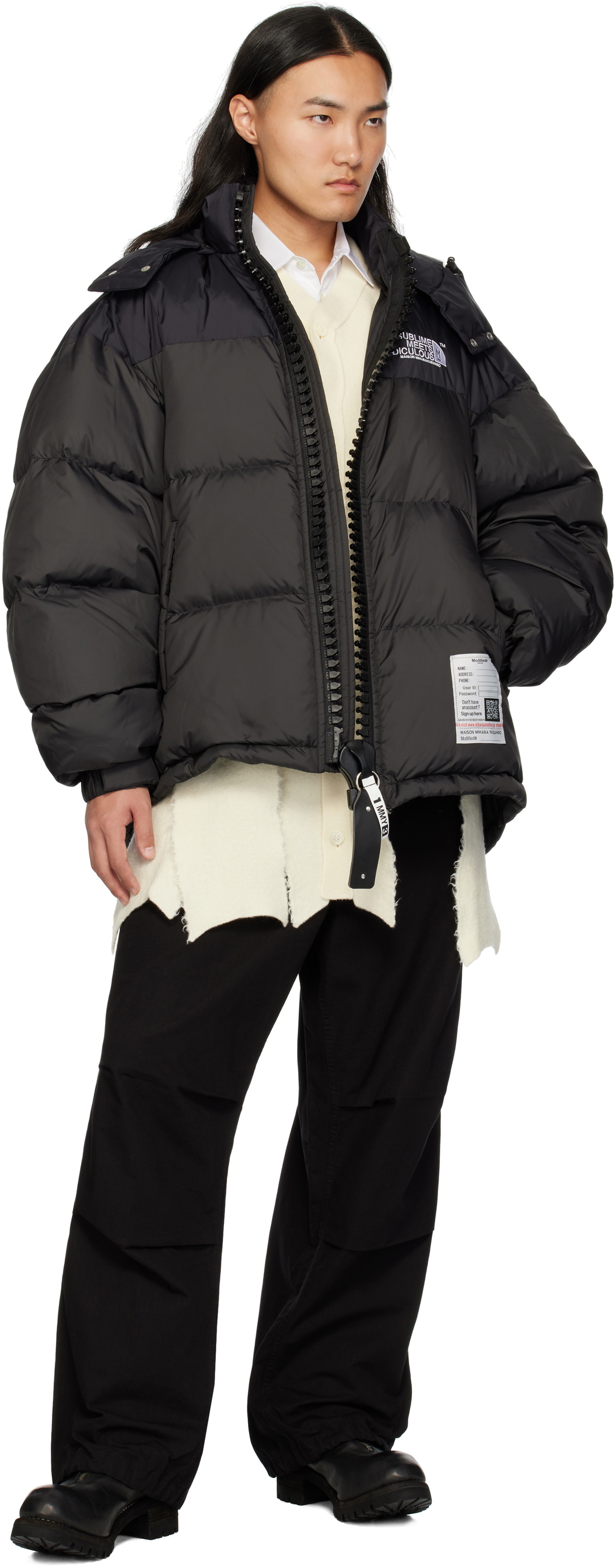 Maison MIHARA YASUHIRO Black Huge Down Jacket