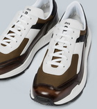 Berluti Pulse leather and fabric sneakers