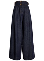 Zimmermann Rebellion Wide-leg Denim Trousers Navy