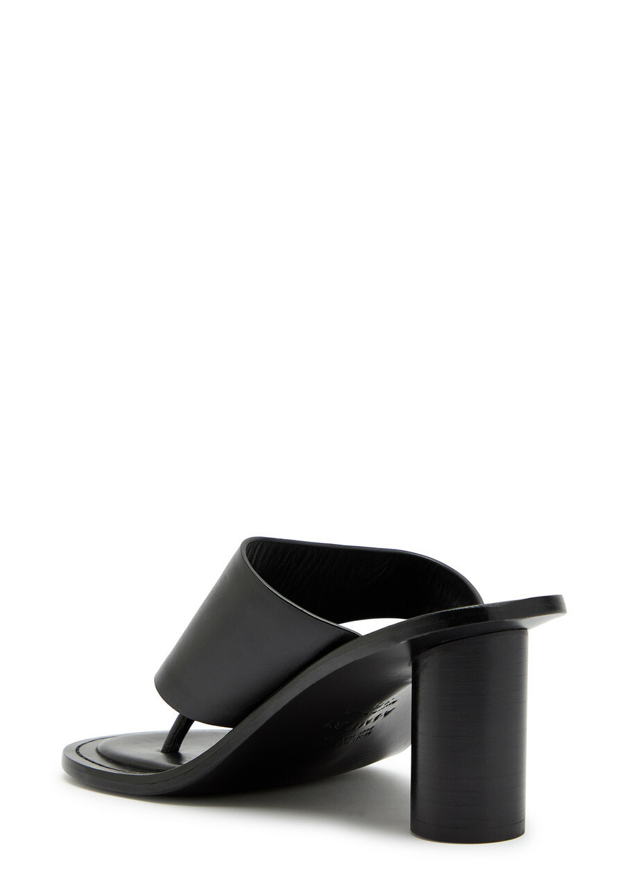 A.emery Hardie 70 Thong Mules Black