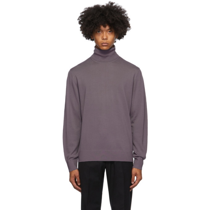 Photo: Dries Van Noten Purple Merino Turtleneck