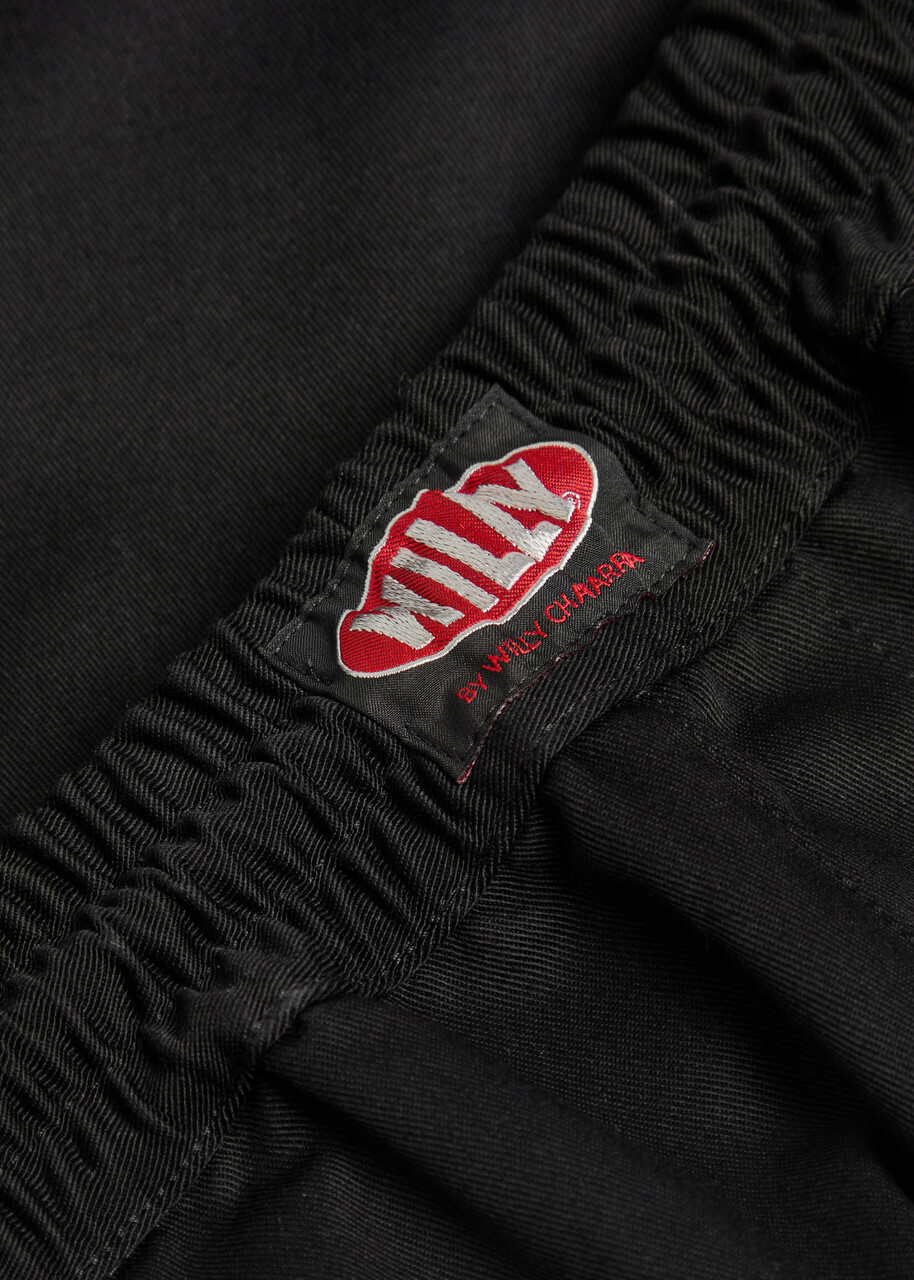 Willy Chavarria Orale Canvas Shorts Black