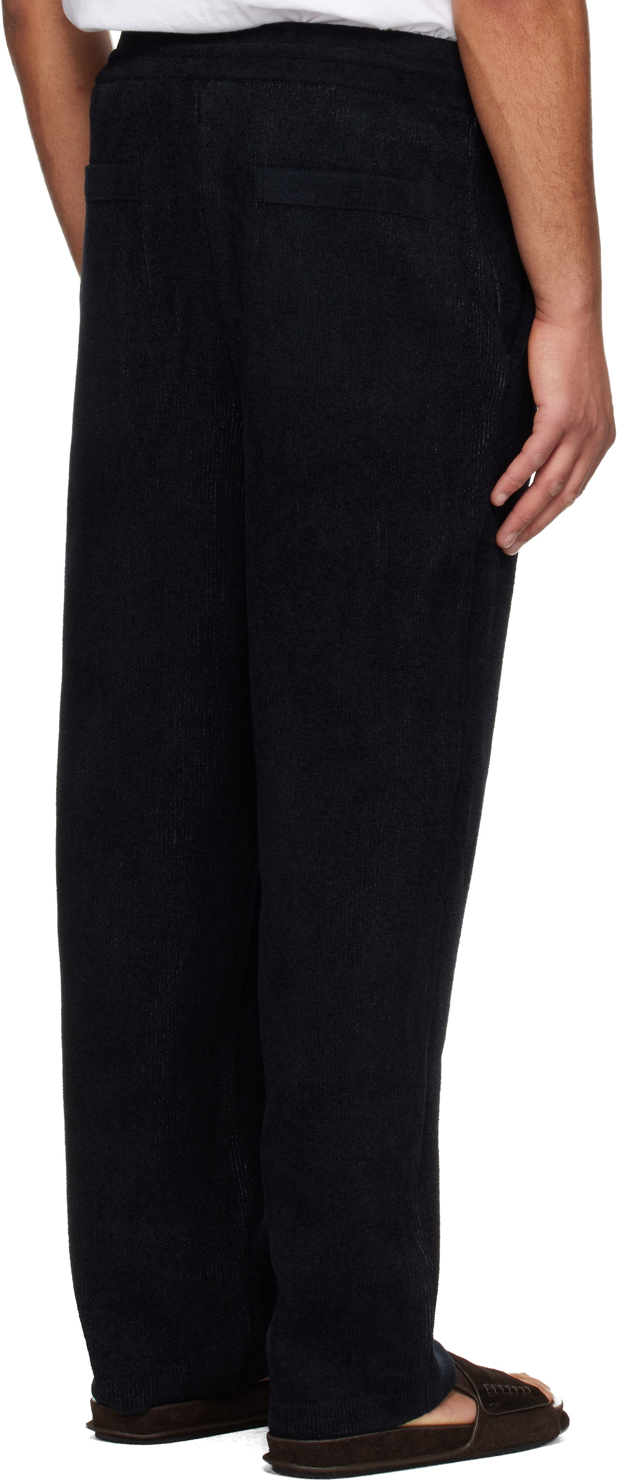 Solid Homme Black Essential Knit Trousers
