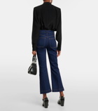 Veronica Beard Carson cropped flared jeans